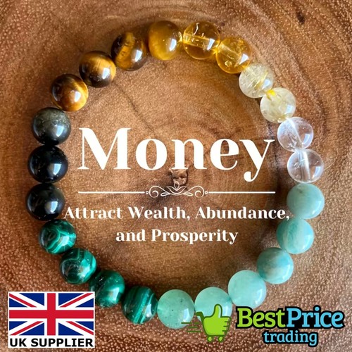 Natural gemstone bead bracelet - natural,