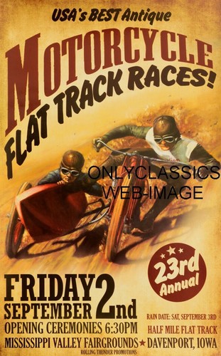 Vintage racer motorcycle - vintage,