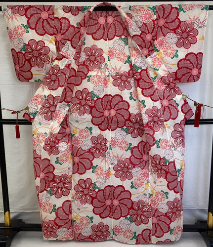 Japanese vintage kimono yukata - kimono,