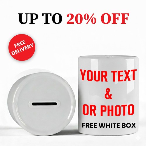 Money box tin personalized - money,
