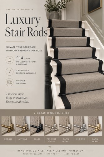 Luxury metal stair rod - luxury, for