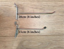 Box of 70 X Slat Wall Slatwall Retail Metal Hanging Hooks Pegs (50X20cm,20X15cm)