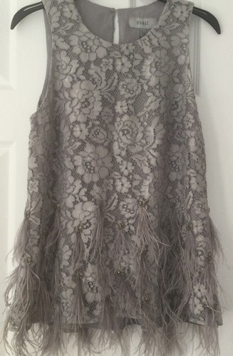 Coast marsha feather top grey - top,