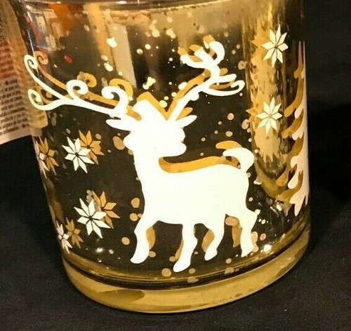 Silver gold votive candle - gold,