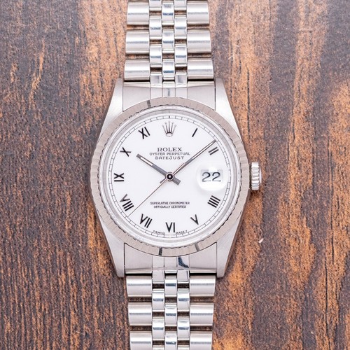 1995 rolex datejust - rolex, white