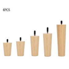 4pcs Wooden Furniture Legs Tapered Sofa Couch Cabinet Feet Replacement & Fixings