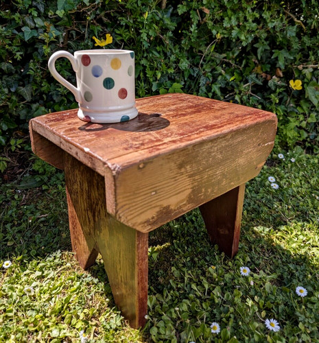 Antique wooden stool - antique,