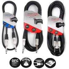 6.35mm 1/4" Stereo TRS Jack to