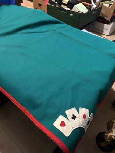 Vintage appliqué felt bridge - felt,
