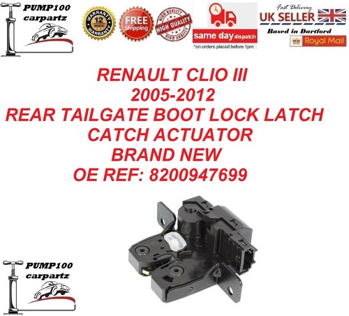Boot lock for - boot, renault