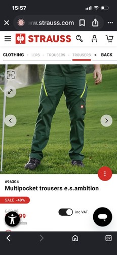 Strauss work trousers - work,