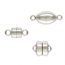 925 Sterling Silver MAGNETIC CLASP 4mm, 5mm, 10mm - wholesale findings