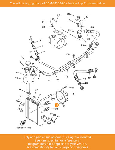 Yamaha thermo switch assy - thermo,