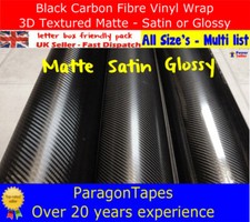 BLACK CARBON FIBRE VINYL WRAP
