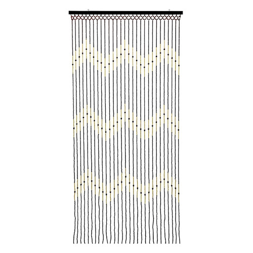 Bamboo beaded door curtain - beaded,