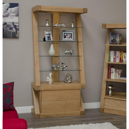 Solid oak display - display, cabinet,