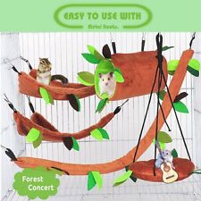 1/3/5x Pet Ferret Rat Squirrel Bird Hamster Hammock Hanging Cage Nest Bed House