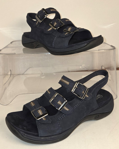 Clark springers navy - clark, suede