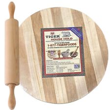 Regro Wooden Chakla Belan Set | 12-Inch Rolling Board & Pin for Roti Chapati