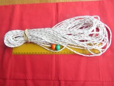 15m Pre-stretched 4mm diameter 3 strand Halyard with Rope Stoppers – GP14 etc