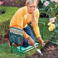 Garden Kneeling Stool Weeding And Planting Flowers Folding Stool Tool Bag (side