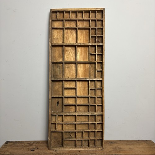 Vintage wooden printers tray - tray,