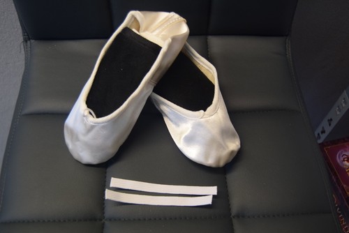 White satin full sole ballet