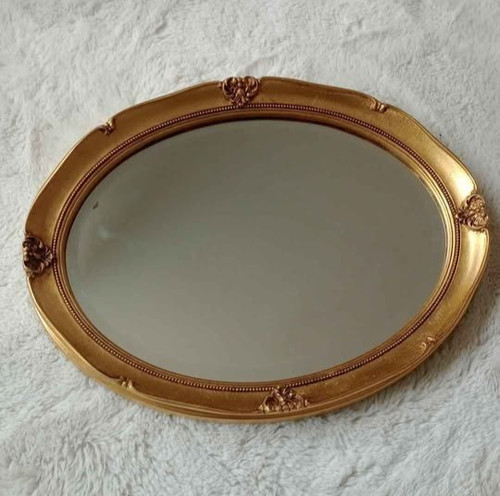 Vintage oval gold - gilt, wall