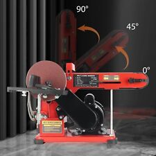 375W ELECTRIC BELT + DISC SANDER 2in1 LINISHER BENCH LARGE TABLE WOOD METAL SAND