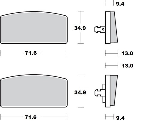 Moto master ceramic brake - ceramic, pads