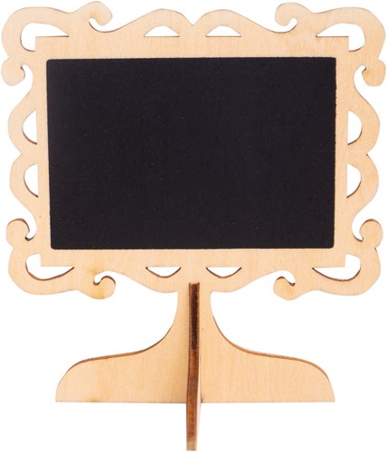 Wooden chalkboard table - chalkboard, place