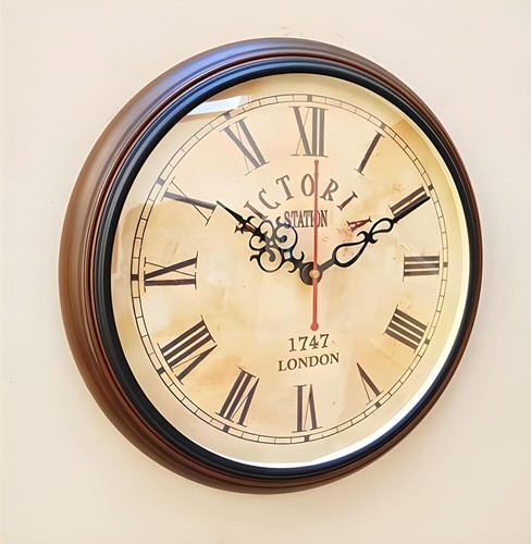 Inch wooden wall clock - inch,