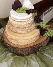 Wooden wedding cake stand, Cheese Cake Board 17”-15” Oval Rustic Log slice