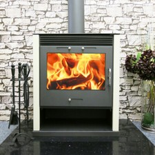 Ruben B WHITE back boiler stove (2 Ports)