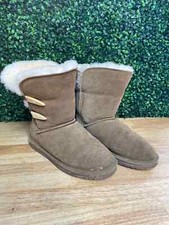 Womens Suede Sheepskin Lined Size 7 Bearpaw Boots