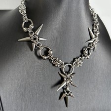 Punk Goth Choker Star Spike