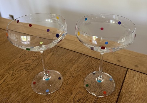 Multi dotted martini glasses - 2,