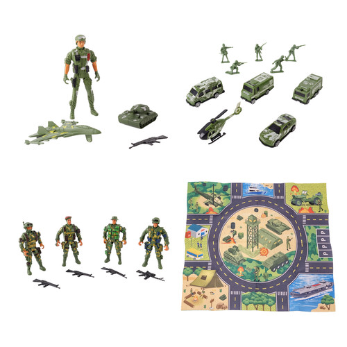 Military base play set - military,