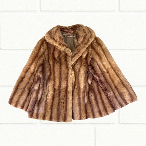 Vintage real fur cape - real, coat