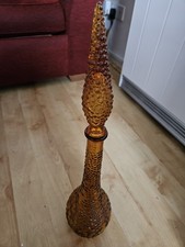 Vintage Empoli Orange Glass