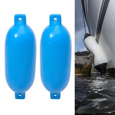 2xInflatable Boat Fender PVC Marine Fenders Ribbed Dock Bumpers w/ Inflating Pin