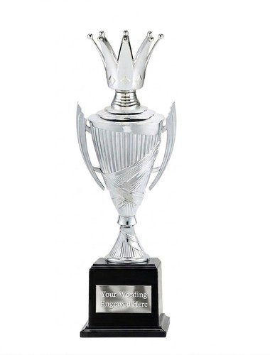 Personalised silver crown cup - crown,