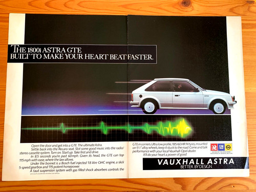 Vauxhall astra gte - vauxhall, frameable