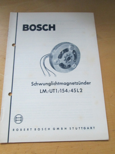 Bosch workshop manual 1954 - bosch,