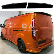 REAR TWIN BARN DOOR ROOF SPOILER FOR FORD TRANSIT CUSTOM OEM GLOSS BLACK 2012+