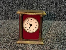 Vintage Swiza 8 Miniature Mantle Clock / Alarm - Swiss Made