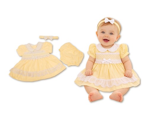Baby girls dress set smocked - baby,