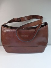 Vintage Gianni Conti Italian Brown leather Handbag Shoulder 