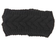 Fleece Lined Diamonds Head Warmer Headband Stretch Woolly Crochet Hairband UK