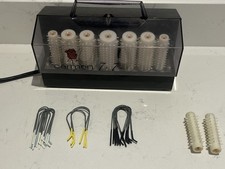 Vintage Carmen 7+7 Heated Rollers Hair Curlers Styling Type Pins Mains Hot